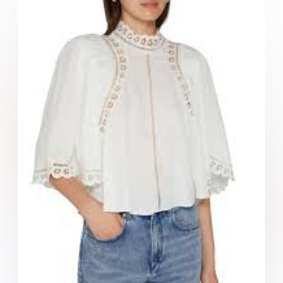 Isabel Marant White Lace Blouse NWT size 38 - Picture 2 of 6